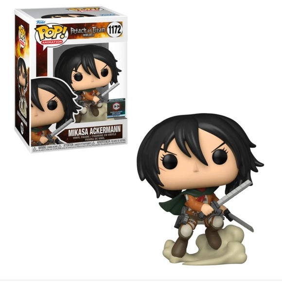 Funko Pop 1172 Attack on Titan Mikasa Ackermann Chalice Exclusive - Picture 1 of 3